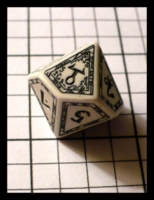 Dice : Dice - 10D - Q Workshop Mage II White and Black - Q Prize Jan 2010